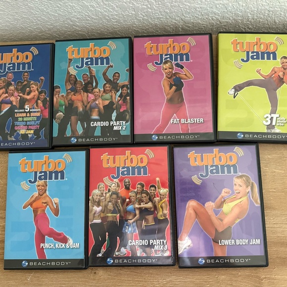 Turbo Jamm Fitness DVD Collection - Blue, Pink, Yellow - Picture 1 of 3